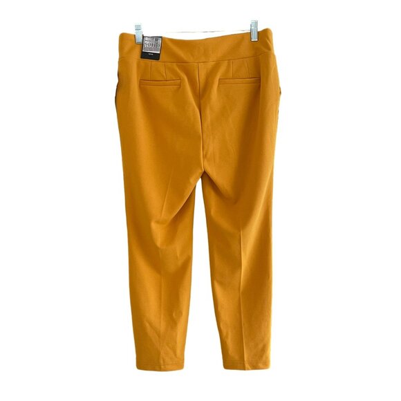 Soho Apparel Pull On Stretch Mustard Yellow Stretch Pants Petite Large NWT - Picture 3 of 6